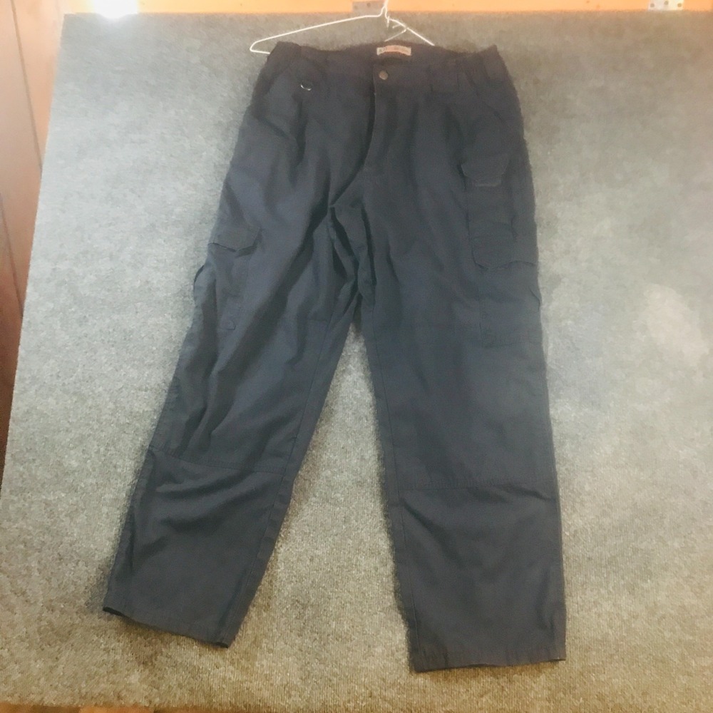 5.11 Tactical Cargo Pants Mens 32 Navy Blue Flat Front Hiking Camping Outdoor